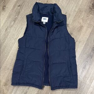 Old Navy Dark Blue Quilted Vest